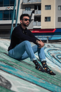 Sosete SK022 Gabriella Albastru Inchis